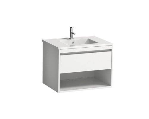 Set Esma Baza Lavoar si Lavoar, 1 Sertar, PAL, 65 cm, Alb