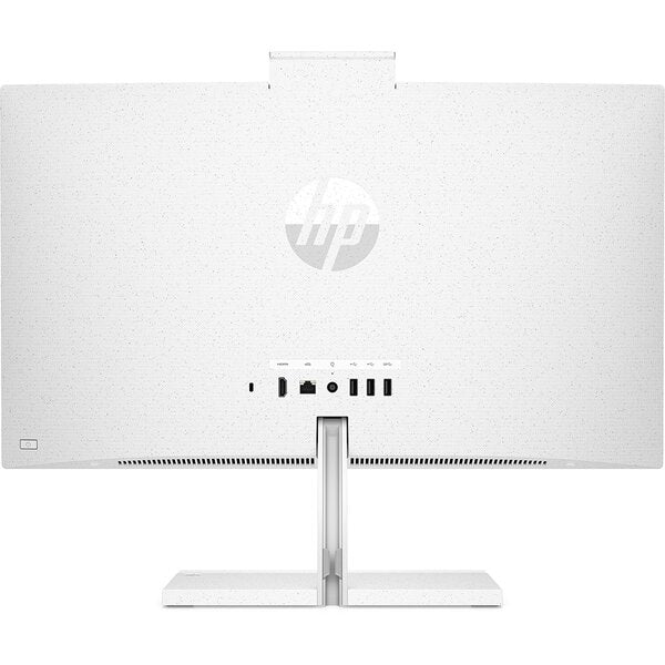 Sistem PC All in One HP 24-cb1051nq, AMD Ryzen 5 5625U pana la 4.3GHz, 23.8" Full HD Touch, 16GB, 1TB, SSD 512GB, AMD Radeon Graphics, Windows 11 Home, Alb