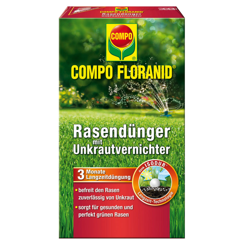 Ingrasamant pentru gazon cu ierbicid Compo Floranid, 3 kg