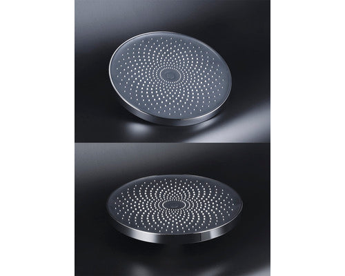 Para dus fixa AVITAL Verdon rotunda Ø 26 cm crom inchis