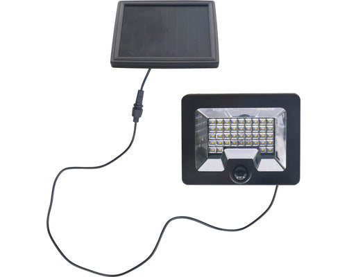 Proiector Solar Cu Led Verpackungsdesign 1000 Lumeni 5000k, Senzor De Miscare, Plastic Negru