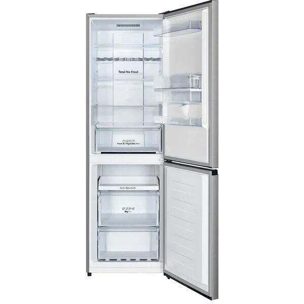 Combina Frigorifica HISENSE RB390N4WC1, Total No Frost, 304 l, H 186 cm, Clasa F, Dozator apa, Argintiu
