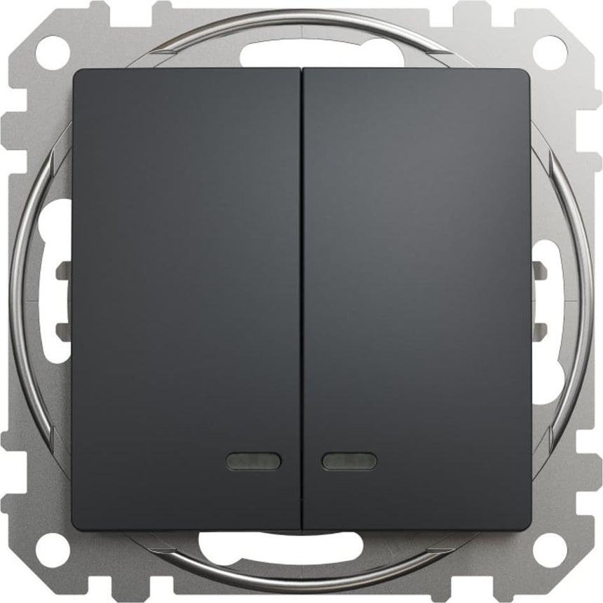 Intrerupator triplu, Schneider Electric, PVC, Gri