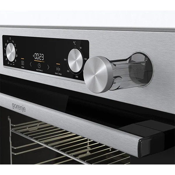 Cuptor incorporabil Gorenje BSA6737E15X, Electric, Autocuratare Catalitica, 77 l, Clasa A, negru-inox