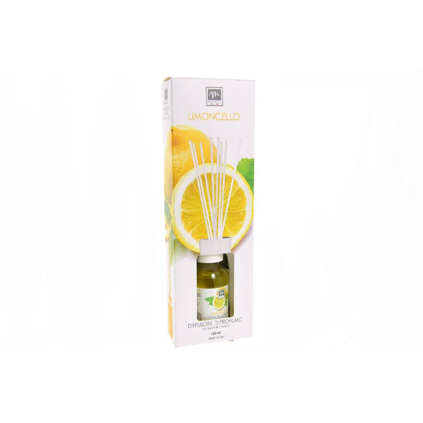 Odorizant cu betisoare bumbac, Mercury, 125 ml, Lamaie