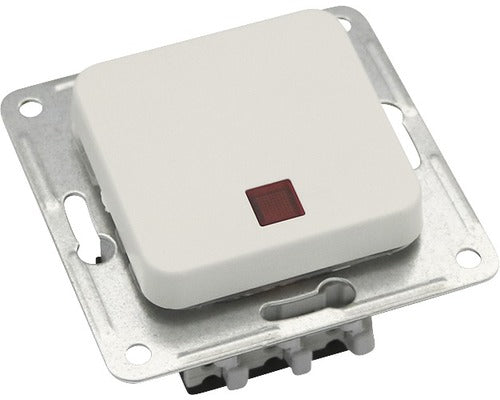 Intrerupator Simplu & Cap-scara Roth Lange Basic, Cu Lumina, Alb
