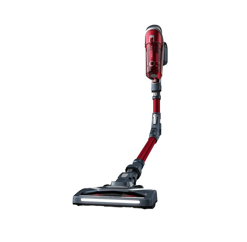 Aspiratorul vertical Rowenta X-Force Flex 8.60 Aqua RH9679WO, 0.55 L, 22 V, 185 W, Tehnologie ciclonica, Perie Mini Turbo, 2 viteze, Autonomie 35 min, Rosu/Gri