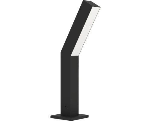 Stalp Pitic Cu Led Integrat Ugento 4, 5w 960 Lumeni, 36 Cm, Pentru Exterior Ip44, Alb/negru