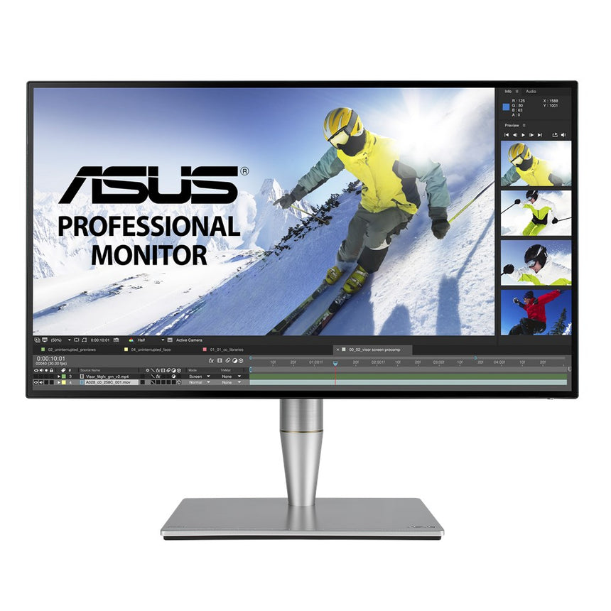 Monitor 27" ASUS PA27AC, WQHD 2560*1440, IPS, 16:9, 400 cd/m2, 100M:1, 178/178, 5 ms, Flicker free, low blue light, Adaptive-Sync, speakers, Thunderbolt™ 3, USB, HDMI, DP, pivot, VESA