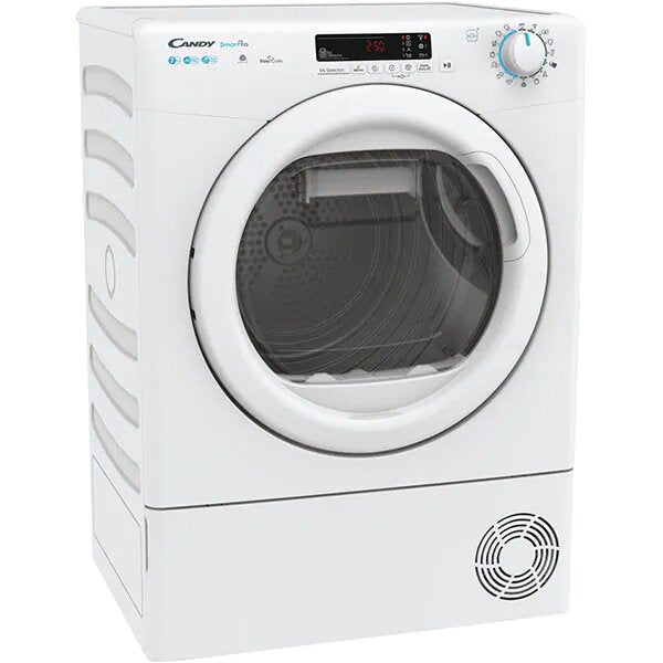 Uscator de rufe Slim Candy CSO4H7A2DE-S, Pompa de caldura, 7 kg, Clasa E, 14 programe, Wi-Fi, Alb