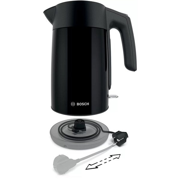 Fierbator apa Bosch TWK7L463, 2400W, 1,7L, Negru