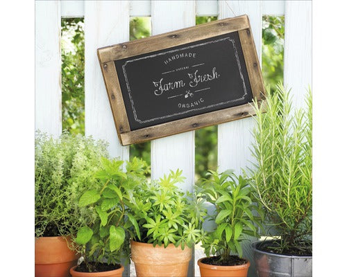 Tablou Sticla Farm Fresh 20x20 Cm