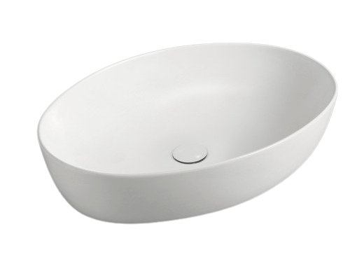 Lavoar pe Blat Jungborn Kalen, 62,5 x 42 cm, cu Dop Ceramic, Alb