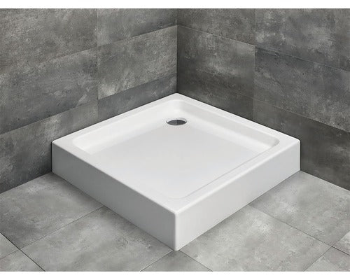 Cadita de Dus Patrata Radaway Siros C Compact, 90x90x17 cm, Acril, SBC9917-2, Alb