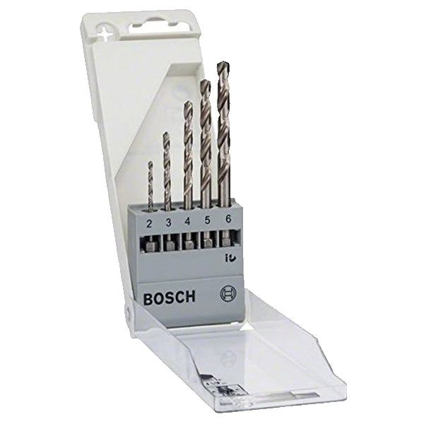 Set burghie metal HSS Bosch Professional Ø2-6 mm, 5 piese, cu hexagon