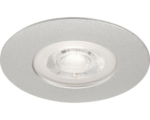 Spoturi incastrabile fixe cu LED integrat Kulana 5W 460 lumeni, 3000K, Ø90 mm, crom mat, pachet 3 bucati