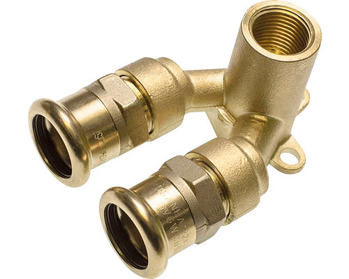 Cot dublu cu talpa presare Sanha 15x1/2"x15 mm