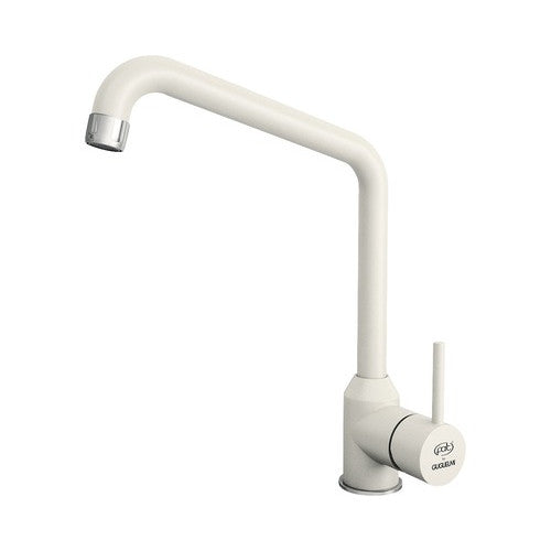 Baterie bucatarie monocomanda Impact, pipa inalta, cartus cu disc ceramic 40 mm, aerator, Fatgranit bej