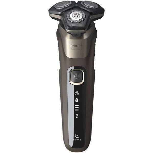 Set Aparat de ras Philips Series 5000 S5589/38, Acumulator, Autonomie 60 min, Negru