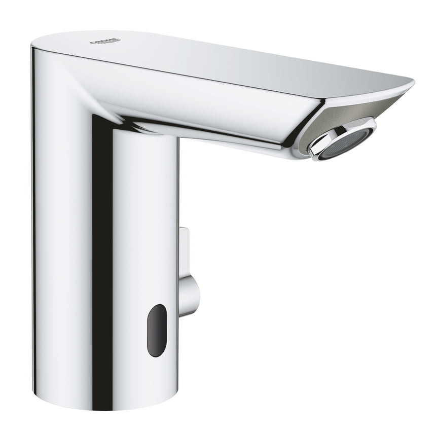 Baterie lavoar cu senzor infrarosu Grohe Bau Cosmopolitan E 36451000, 3/8'', baterie, 7 programe, dezinfectie, crom, argintiu