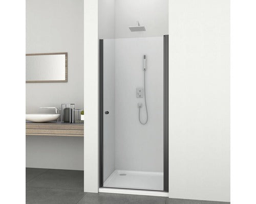 Usa de Dus Batanta Sanotechnik Sanoflex 65-67x195 cm, Profil Negru