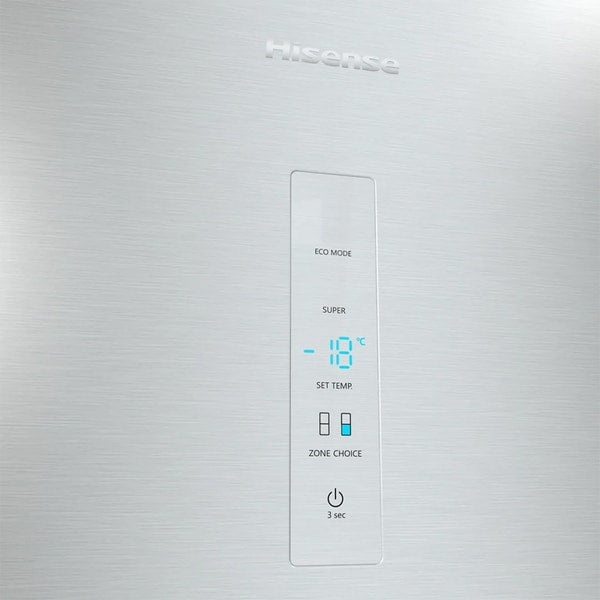 Combina Frigorifica HISENSE RB434N4BC2, No Frost, 331 l, H 200 cm, Clasa E, Argintiu