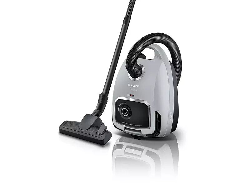 Aspirator cu sac Bosch Serie 6 BGB6X330, capacitate sac 4 L, sistem Remote Power Control, 600 W, fabricat in Germania, Grafit