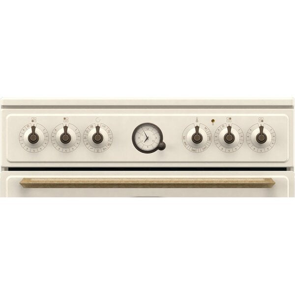 Aragaz GORENJE GECS6B70CLI, 4 arzatoare, Electric, L 60 cm, Airfry, Gatire asistata cu abur, Grill, Bej
