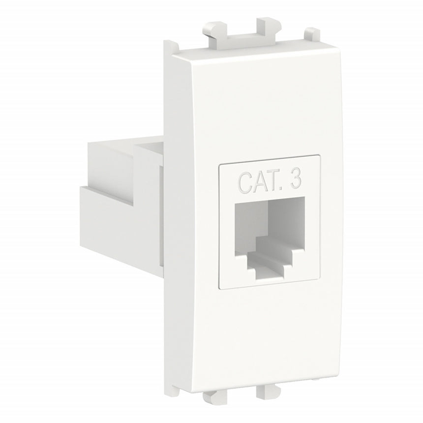 Priza telefon RJ11, cat 3, alba, Schneider Easy Styl