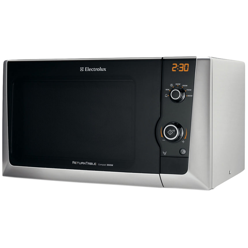 Cuptor cu microunde Electrolux EMS21400S, 18 l, 800 W, Grill, Mecanic, Silver