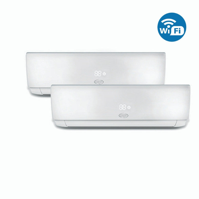 Aparat de aer conditionat multisplit Argo Ecolight Wi-Fi, 9000 + 12000 BTU, Clasa A++/A+, Capacitate Generala 4.1 kW, Functia iFEEL, Silentios, Functie Easy Clean, Auto Diagnoza