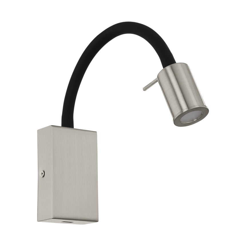 Aplica Tazzoli, 96567, Nichel Mat-Negru, LED 3,5W, 380lm