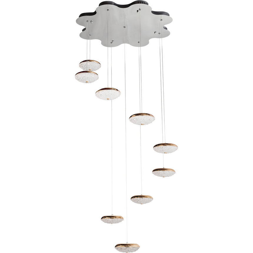 Candelabru Klausen, Nemesis 9, Crom, KL 6707, LED inclus