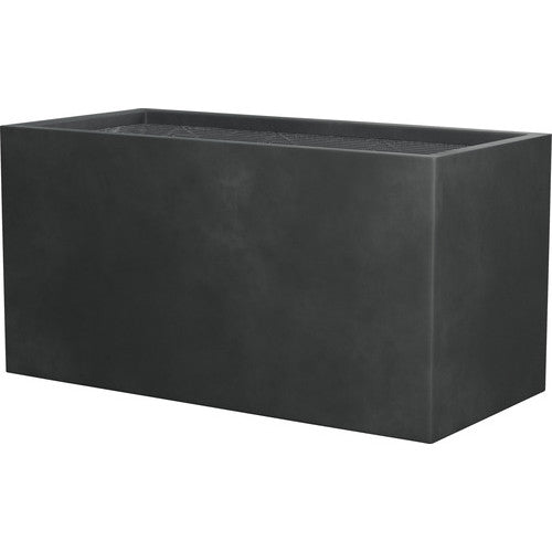 Jardiniera Emilia piatra artificiala 99x50 cm gri inchis