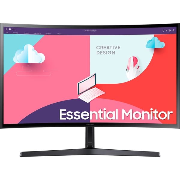 Monitor Gaming curbat LED VA SAMSUNG LS24C362EAUXEN, 23.8", Full HD, 75Hz, FreeSync, Negru, Clasa F