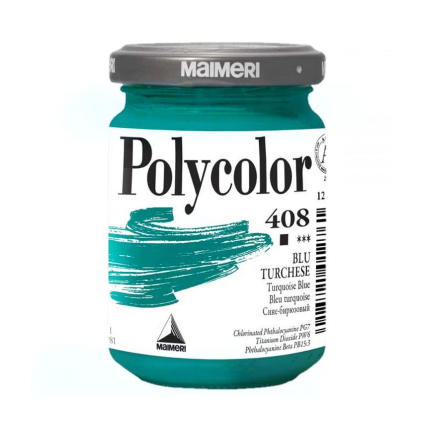 Culoare vinilica Polycolor Maimeri - Turquoise Blue - 140 ml