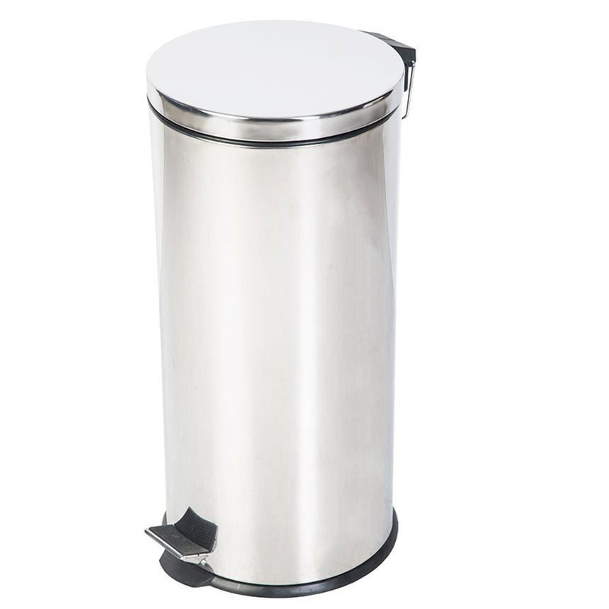 Cos gunoi rotund cu pedala Casa Plastor Promo, inox, 30L