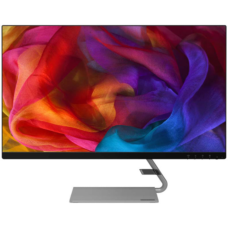 Monitor LED IPS Lenovo 27", FrameLess, Wide, QHD, FreeSync, 75 Hz, HDMi, Display Port, Negru, Q27q-10