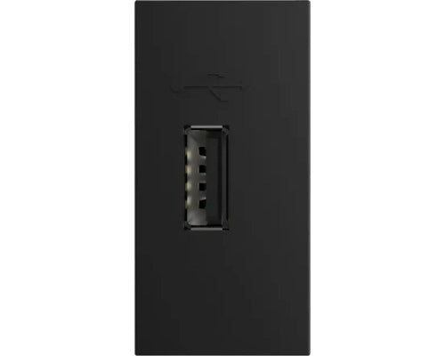 Priza Usb Simpla Livolo Tip A, 1 Modul, Negru