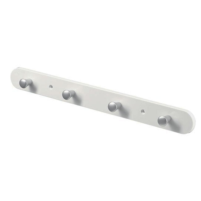 Cuier alb cu 4 agatatori 38x3x4 cm Arly Plastic