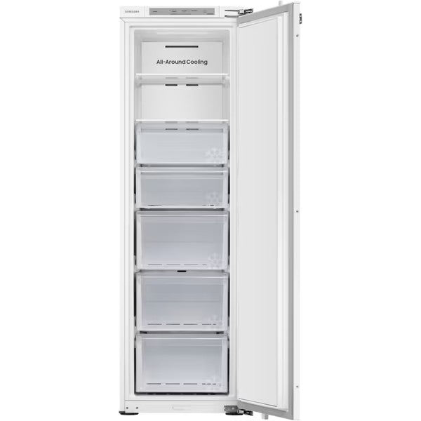 Congelator incorporabil Samsung BRZ22610EWW/EF, 218 l, Clasa E, Total No Frost, Cool Select+, Compresor Digital Inverter, WiFi, AI Energy, Smart Control, H 177.5 cm