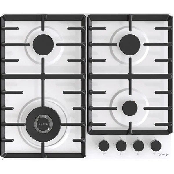 Plita incorporabila GORENJE GW642SYW, Gaz, 4 arzatoare, Alb