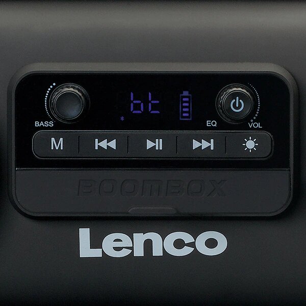 Boxa Portabila LENCO SPR-200BK, 50W, Bluetooth, Radio FM, MicroSD, Waterproof, Negru-Gri