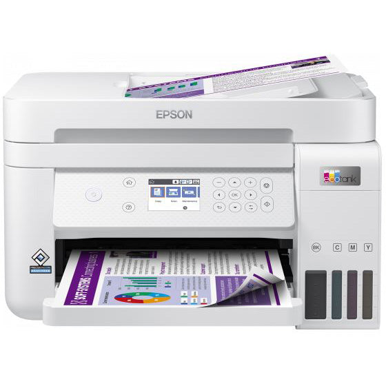 Multifunctional inkjet color CISS Epson EcoTank L6276, A4, ADF, Wireless, Alb