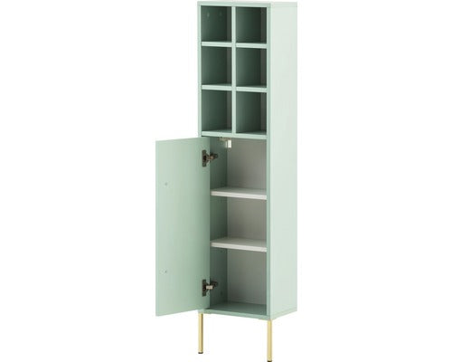 Dulap Baie Midi Sarah 300, 1 Usa, PAL, 130,6x30,4 cm, Verde Menta