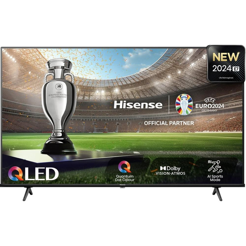 Televizor QLED Smart HISENSE 75E7NQ Pro, Ultra HD 4K, HDR, 189cm, Clasa E, Gri