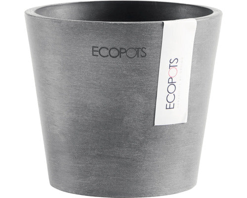 Ghiveci Ecopots Amsterdam Mini Plastic Ø 10, 5 Cm H 9, 2 Cm Gri