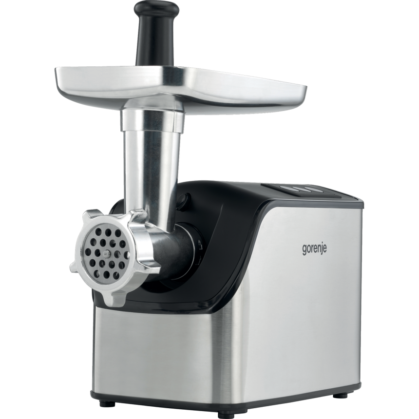 Masina de tocat carne MG2202SXE, 2200 W, Accesoriu storcator fructe si legume, Accesoriu carnati si biscuti, Argintiu-Negru