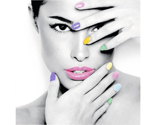 Tablou Canvas Color Nails 90x90 Cm