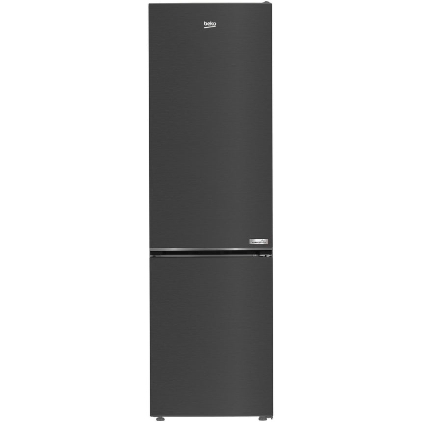 Combina frigorifica Beko B5RCNA406HXBR, 355 l, No Frost, AeroFlow, Clasa C, HarvestFresh, Compresor ProSmart Inverter, MaxStore, H 203.5 cm, Dark Inox